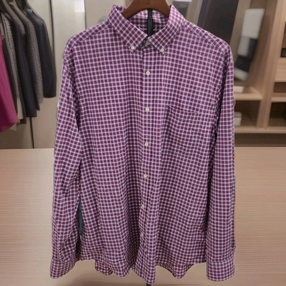 Vineyard Vines Performance Plaid Button Down Shirt XL Classic Fit Men's